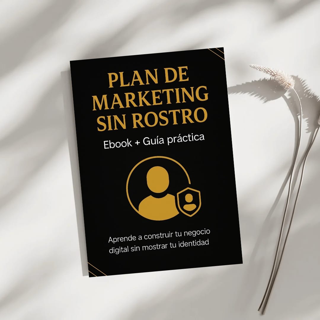 Plan de Marketing sin Rostro – Ebook + Guía práctica